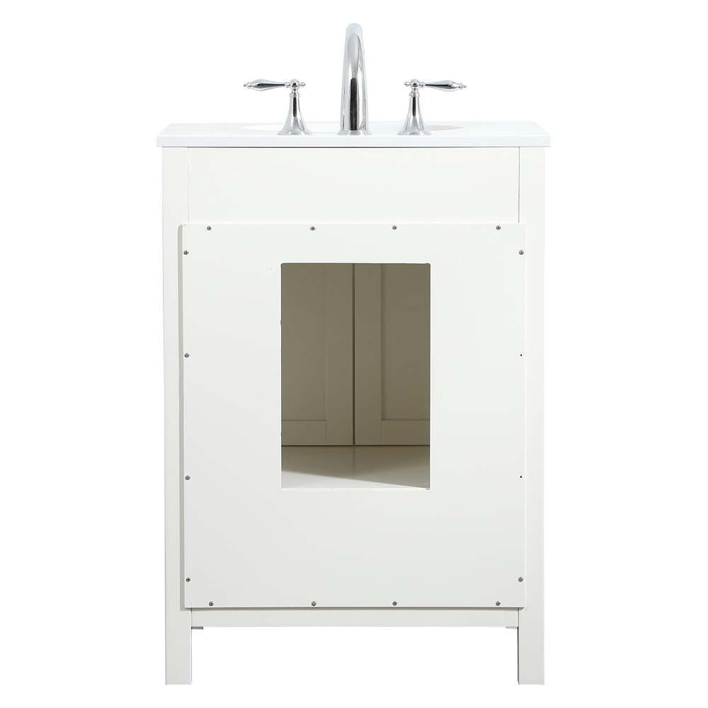 Elegant Bathroom Vanity - White (VF18824WH)