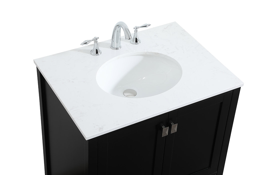 Elegant Bathroom Vanity - Black (VF18830BK)