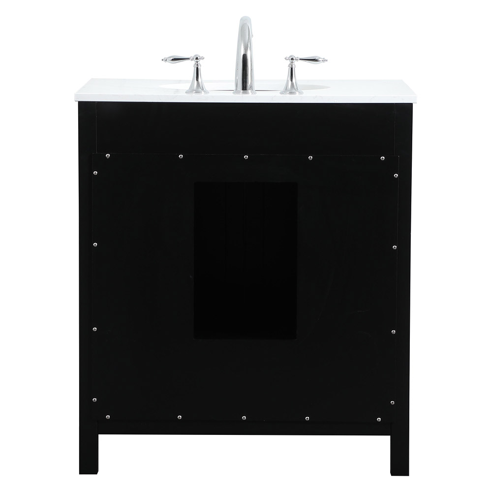 Elegant Bathroom Vanity - Black (VF18830BK)