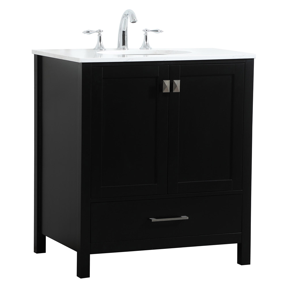 Elegant Bathroom Vanity - Black (VF18830BK)