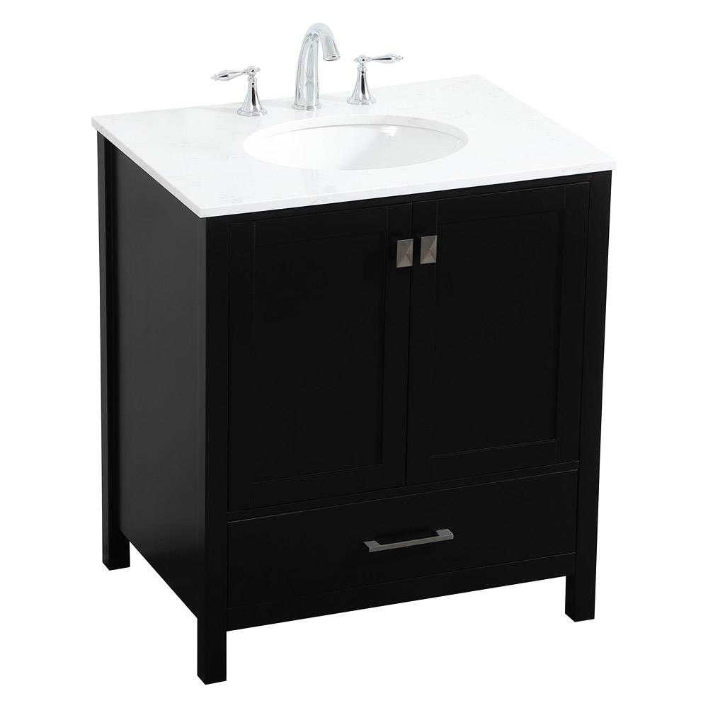 Elegant Bathroom Vanity - Black (VF18830BK)