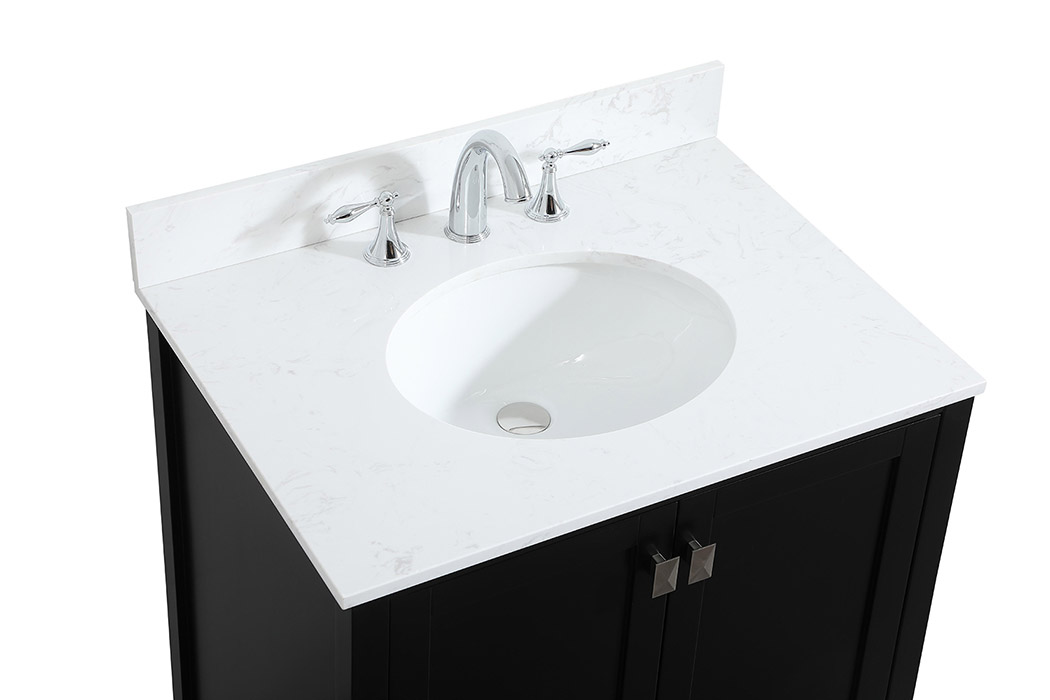 Elegant Bathroom Vanity - Black (VF18830BK-BS)