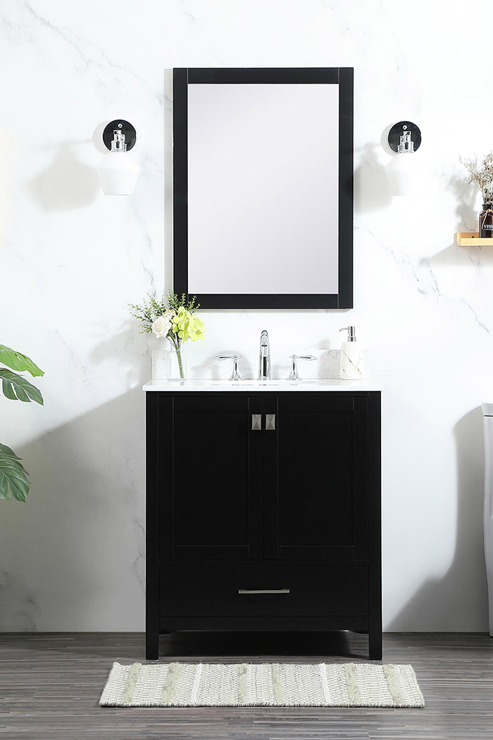 Elegant Bathroom Vanity - Black (VF18830BK-BS)