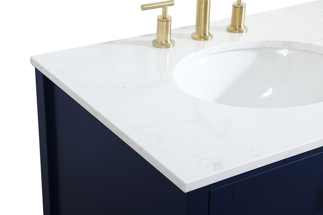 Elegant Bathroom Vanity - Blue (VF18830BL)