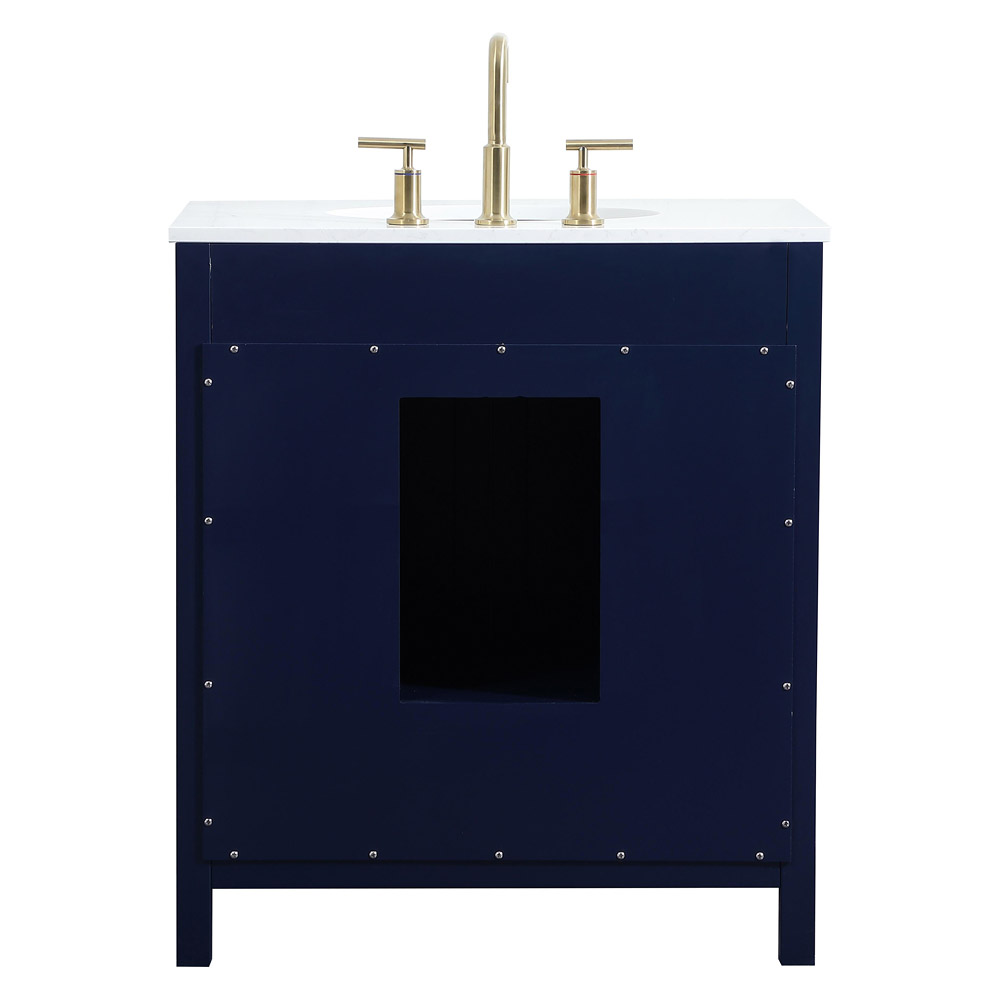 Elegant Bathroom Vanity - Blue (VF18830BL)