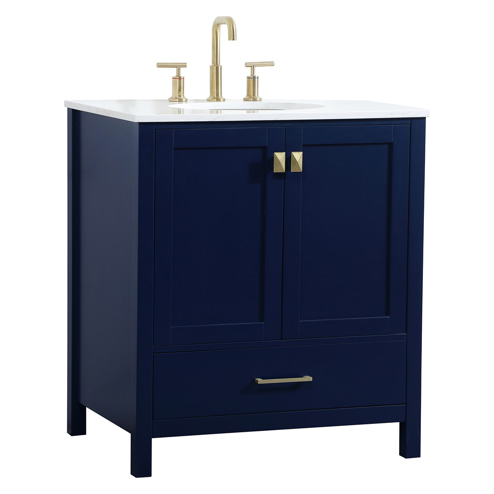 Elegant Bathroom Vanity - Blue (VF18830BL)