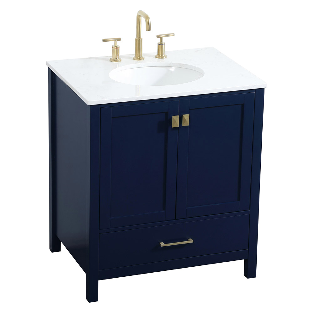 Elegant Bathroom Vanity - Blue (VF18830BL)