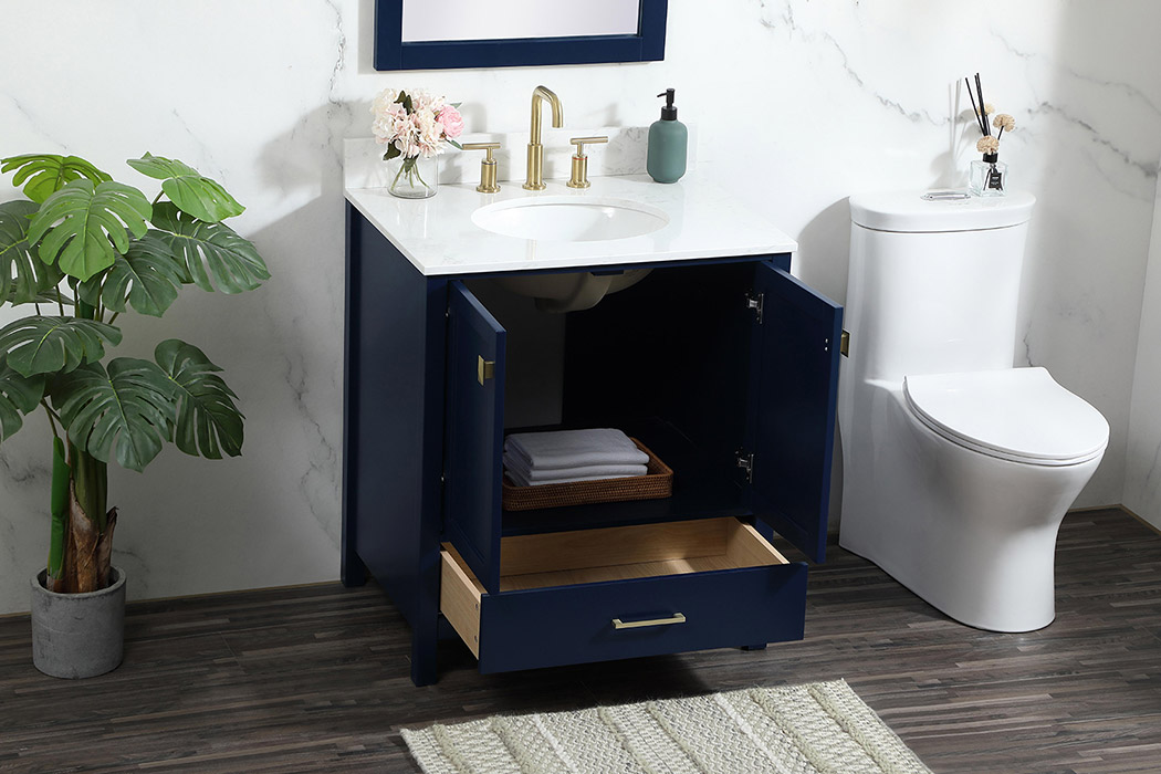 Elegant Bathroom Vanity - Blue (VF18830BL-BS)