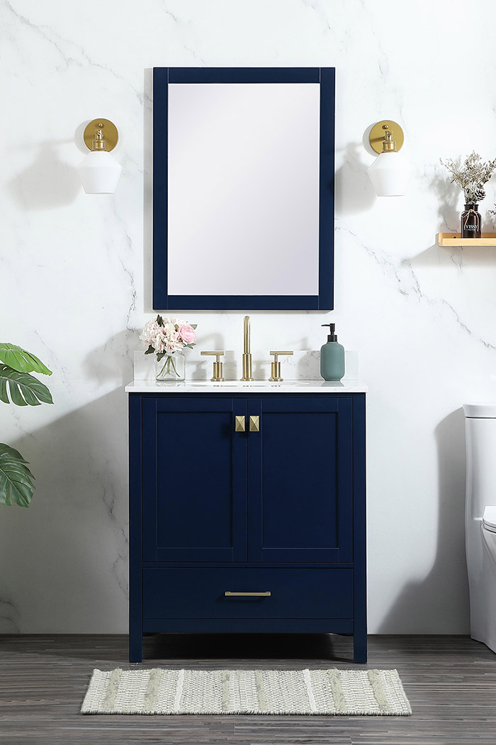 Elegant Bathroom Vanity - Blue (VF18830BL-BS)