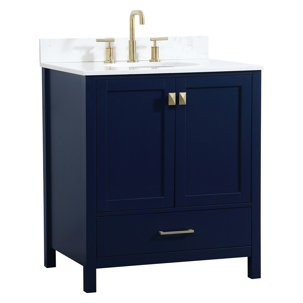 Elegant Bathroom Vanity - Blue (VF18830BL-BS)