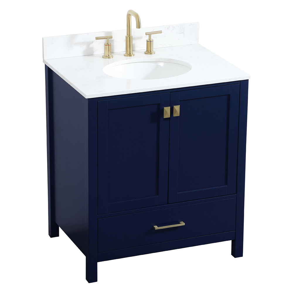 Elegant Bathroom Vanity - Blue (VF18830BL-BS)