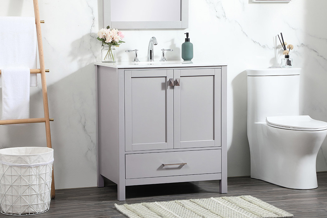 Elegant Bathroom Vanity - Gray (VF18830GR)