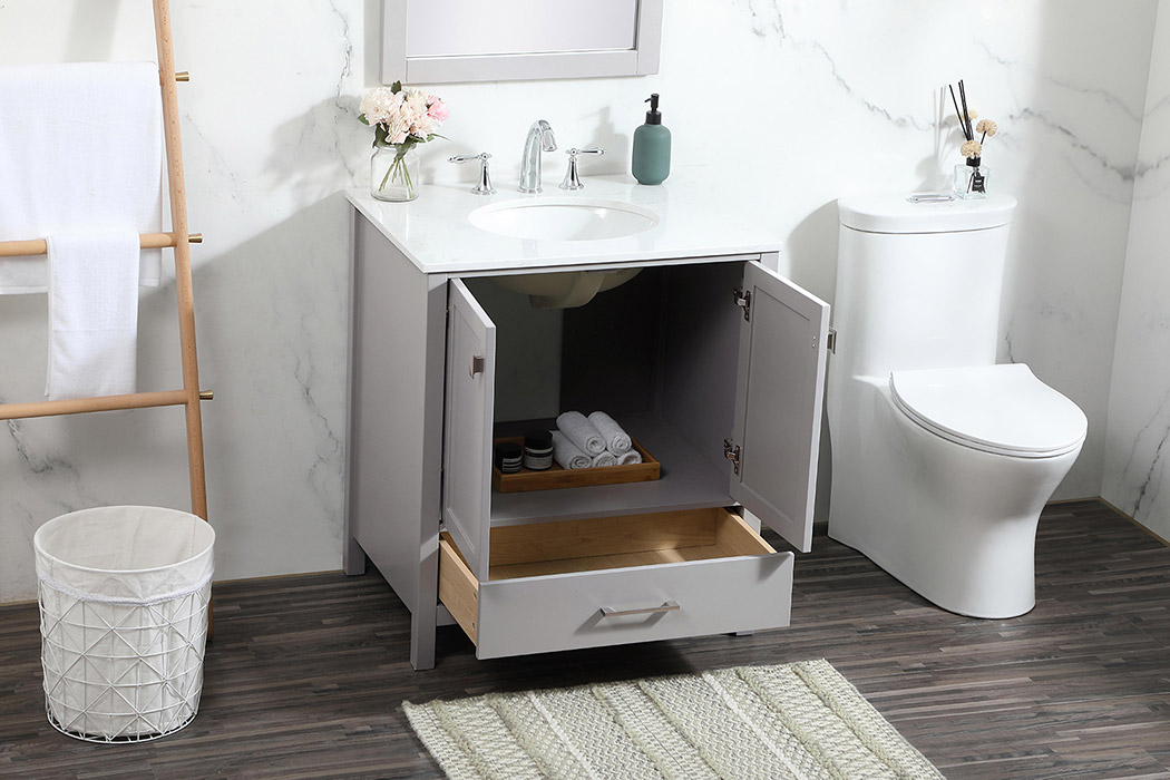 Elegant Bathroom Vanity - Gray (VF18830GR)