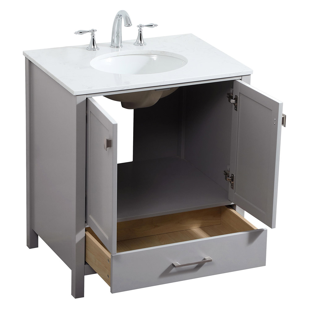 Elegant Bathroom Vanity - Gray (VF18830GR)