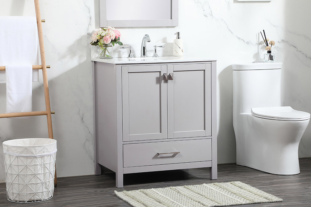 Elegant Bathroom Vanity - Gray (VF18830GR-BS)