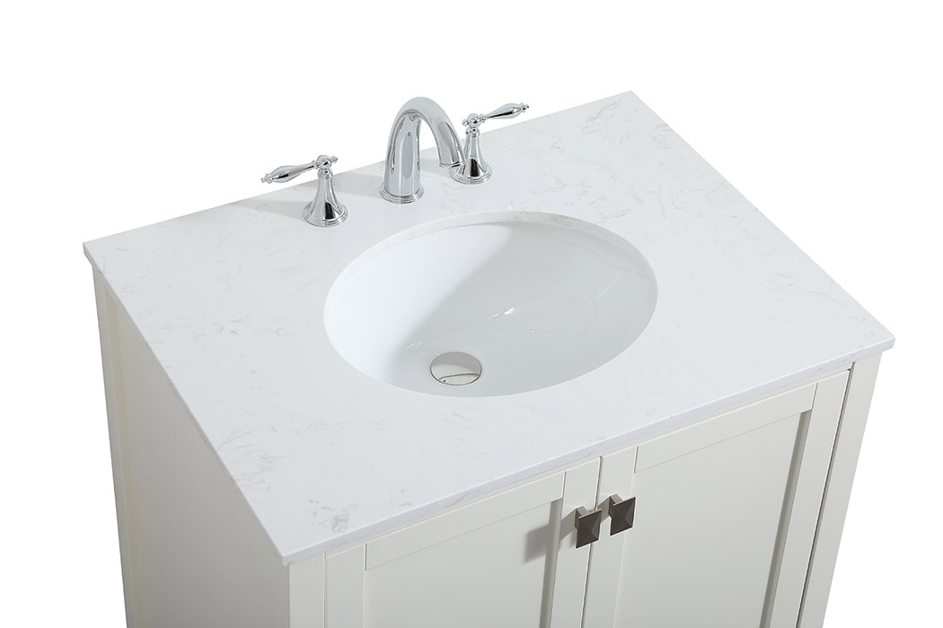 Elegant Bathroom Vanity - White (VF18830WH)