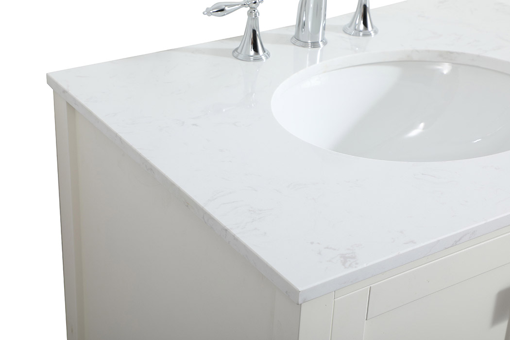 Elegant Bathroom Vanity - White (VF18830WH)