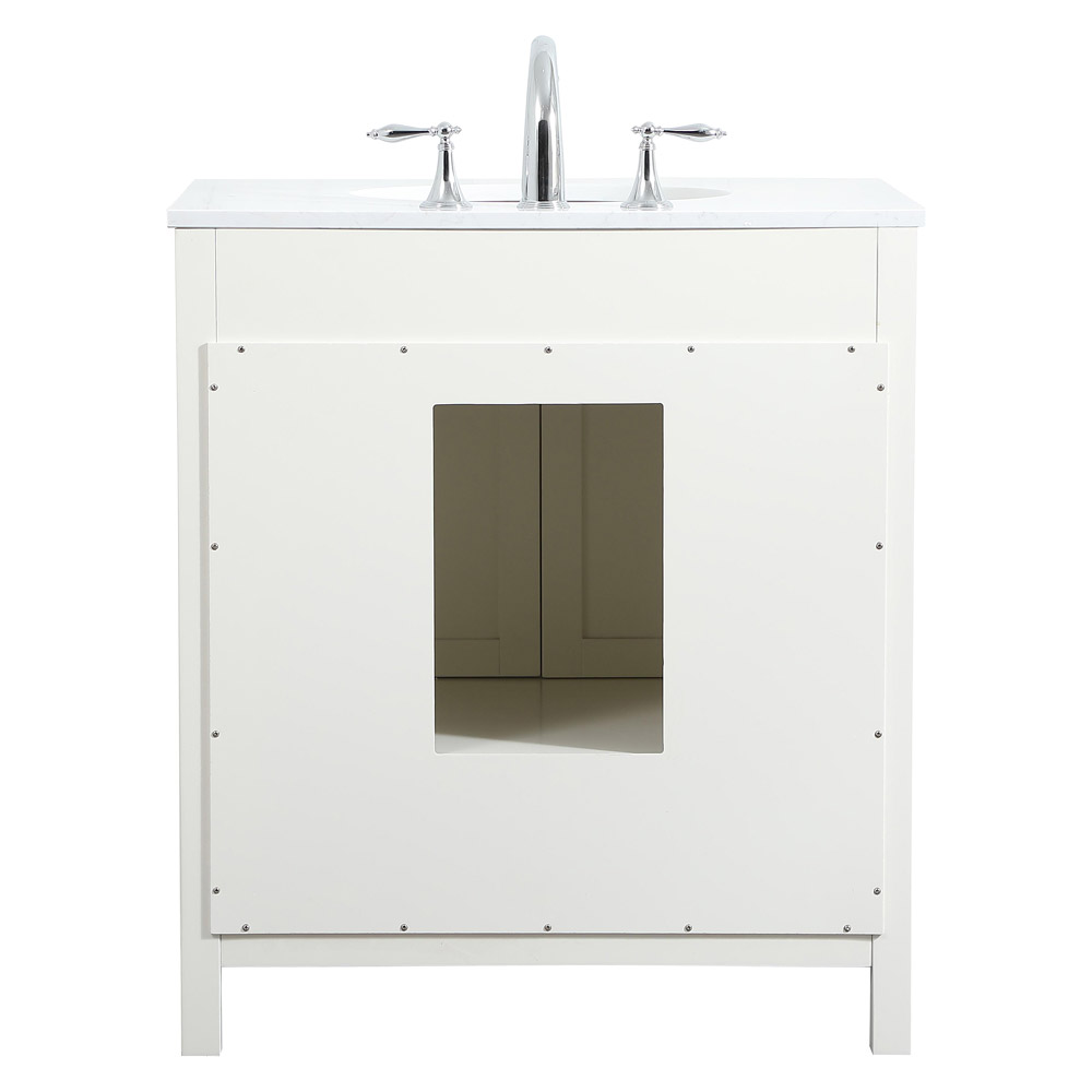 Elegant Bathroom Vanity - White (VF18830WH)