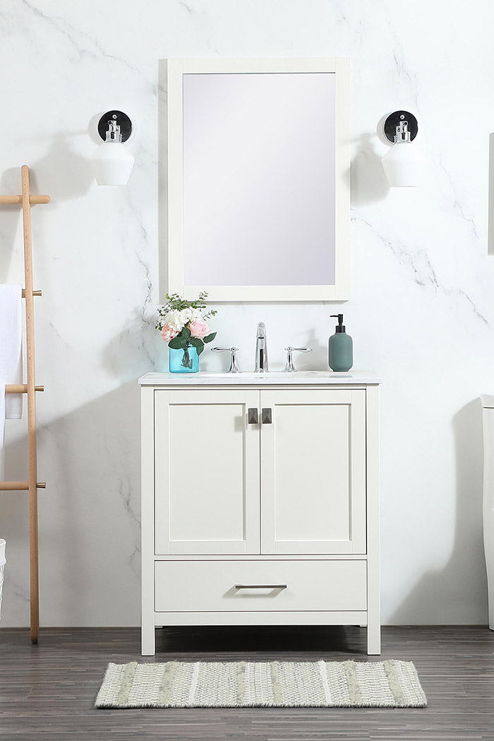 Elegant Bathroom Vanity - White (VF18830WH)