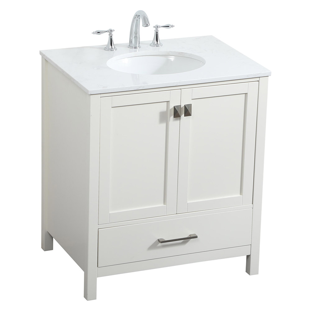 Elegant Bathroom Vanity - White (VF18830WH)