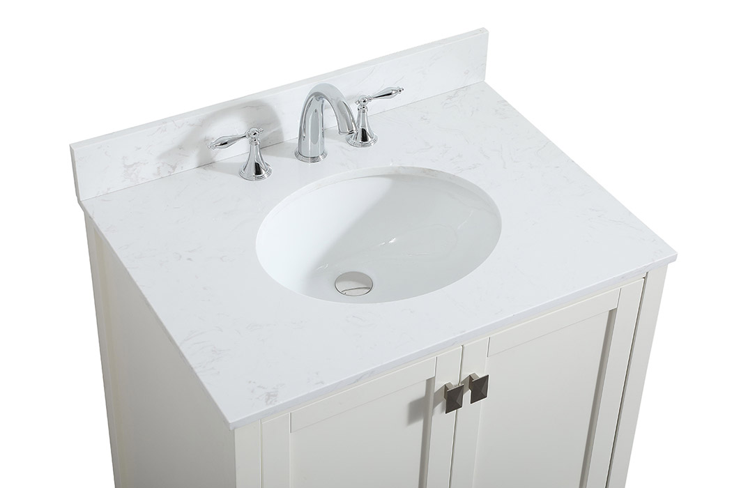 Elegant Bathroom Vanity - White (VF18830WH-BS)