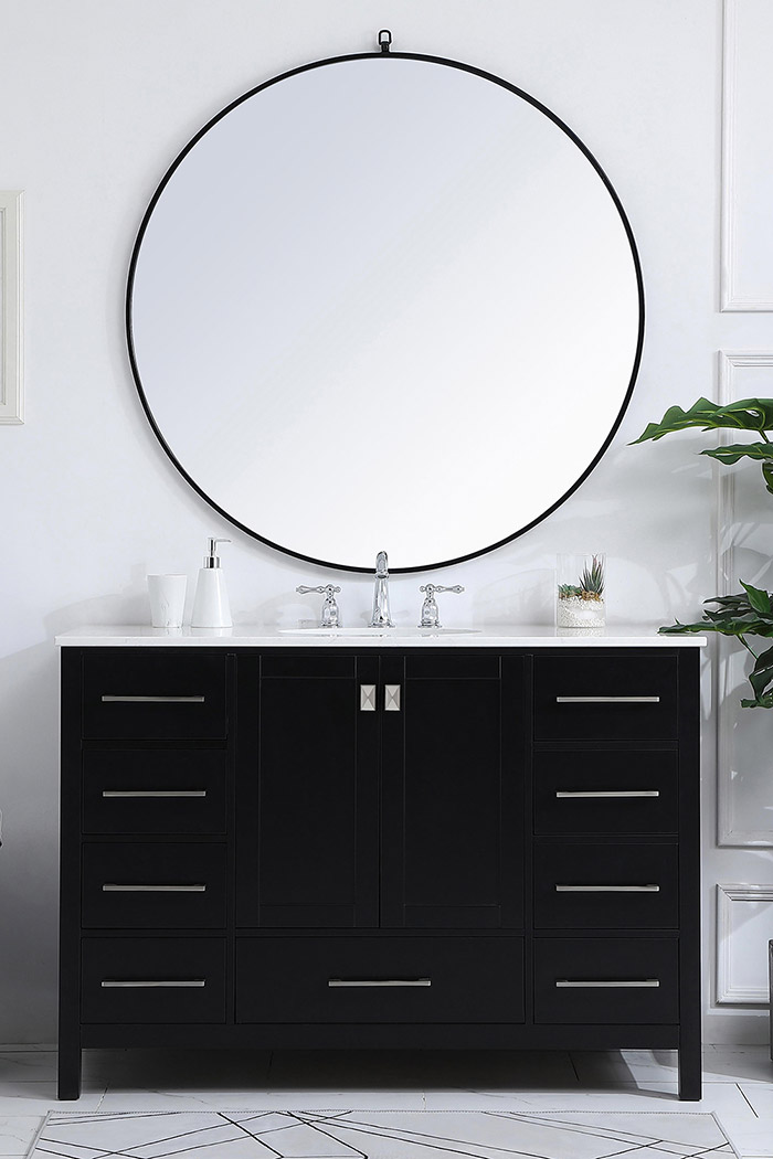 Elegant Bathroom Vanity - Black (VF18848BK)