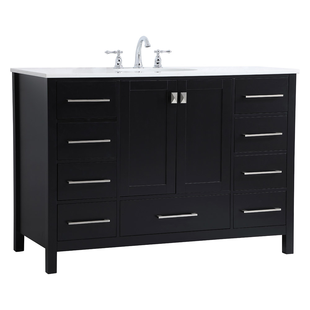 Elegant Bathroom Vanity - Black (VF18848BK)