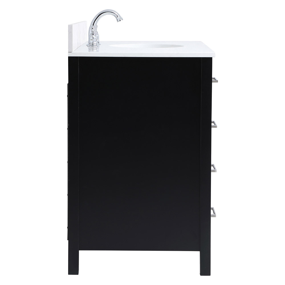 Elegant Bathroom Vanity - Black (VF18848BK-BS)