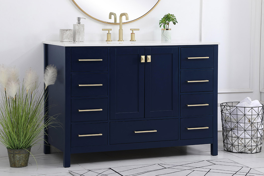 Elegant Bathroom Vanity - Blue (VF18848BL)