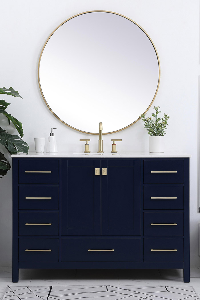 Elegant Bathroom Vanity - Blue (VF18848BL)