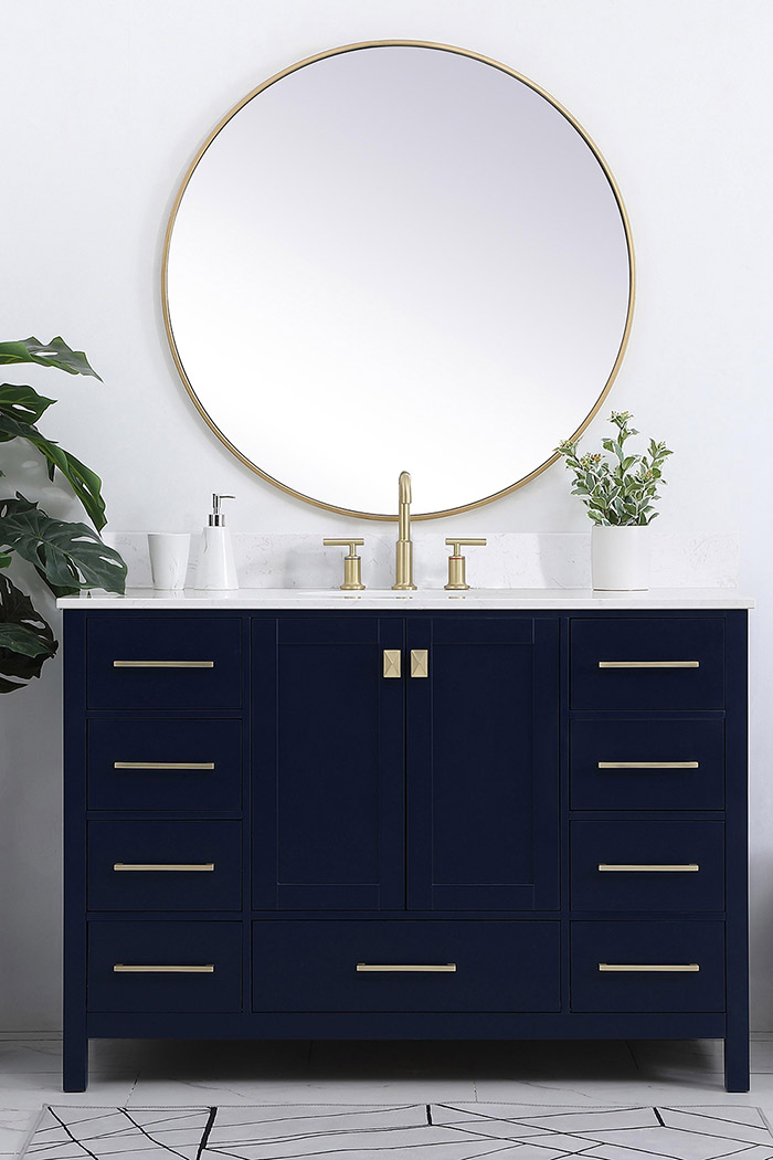 Elegant Bathroom Vanity - Blue (VF18848BL-BS)