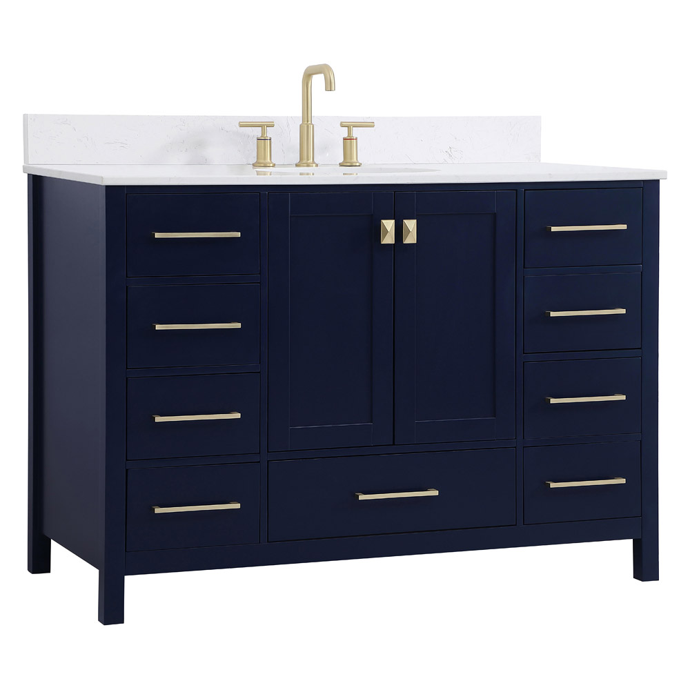 Elegant Bathroom Vanity - Blue (VF18848BL-BS)