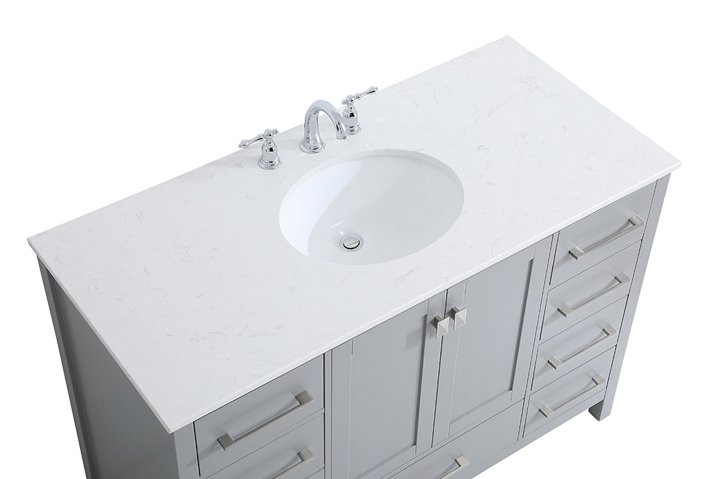 Elegant Bathroom Vanity - Gray (VF18848GR)