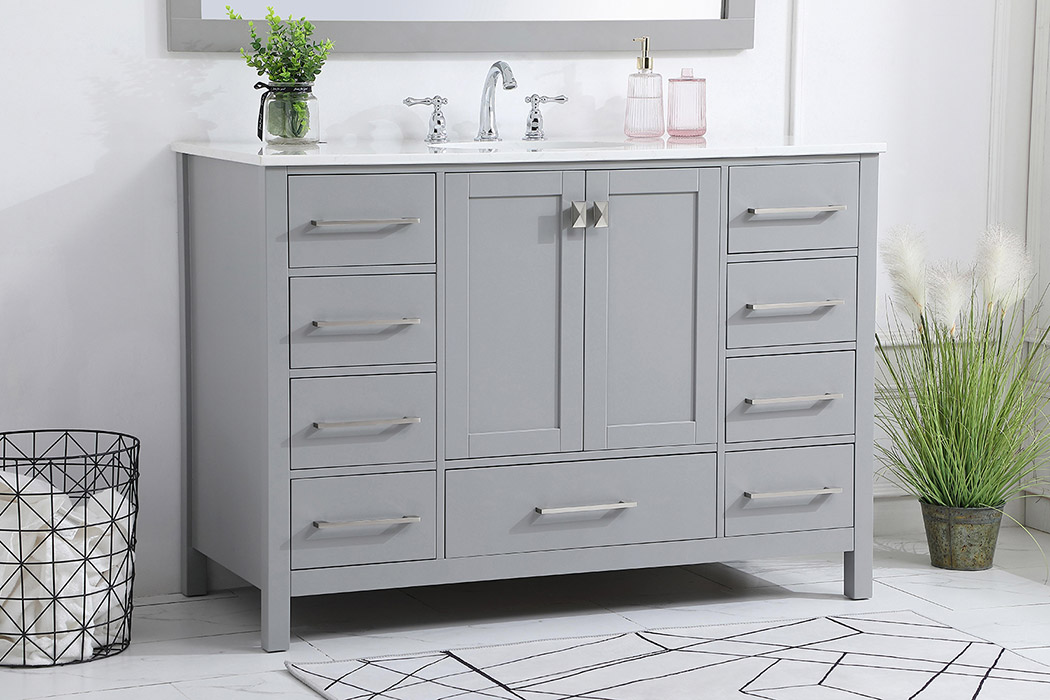 Elegant Bathroom Vanity - Gray (VF18848GR)