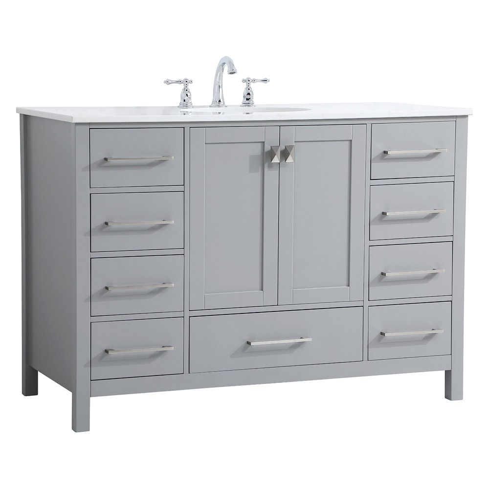 Elegant Bathroom Vanity - Gray (VF18848GR)