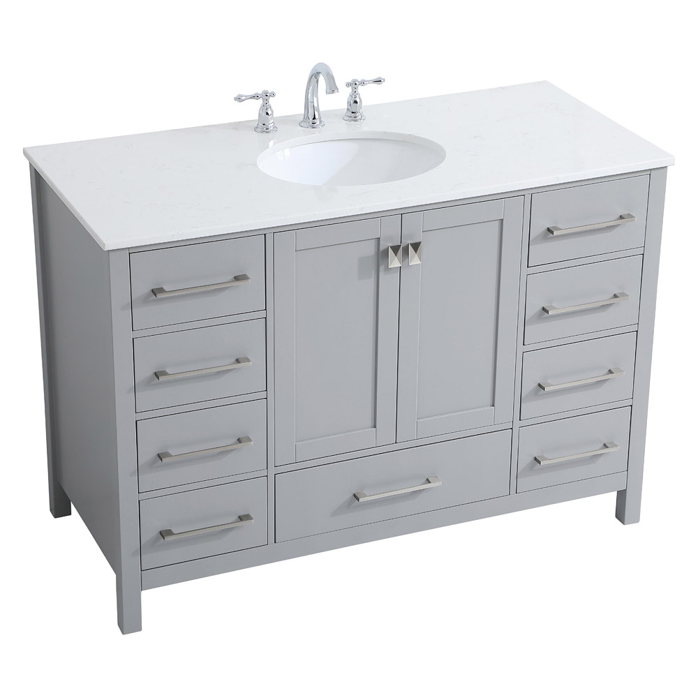 Elegant Bathroom Vanity - Gray (VF18848GR)