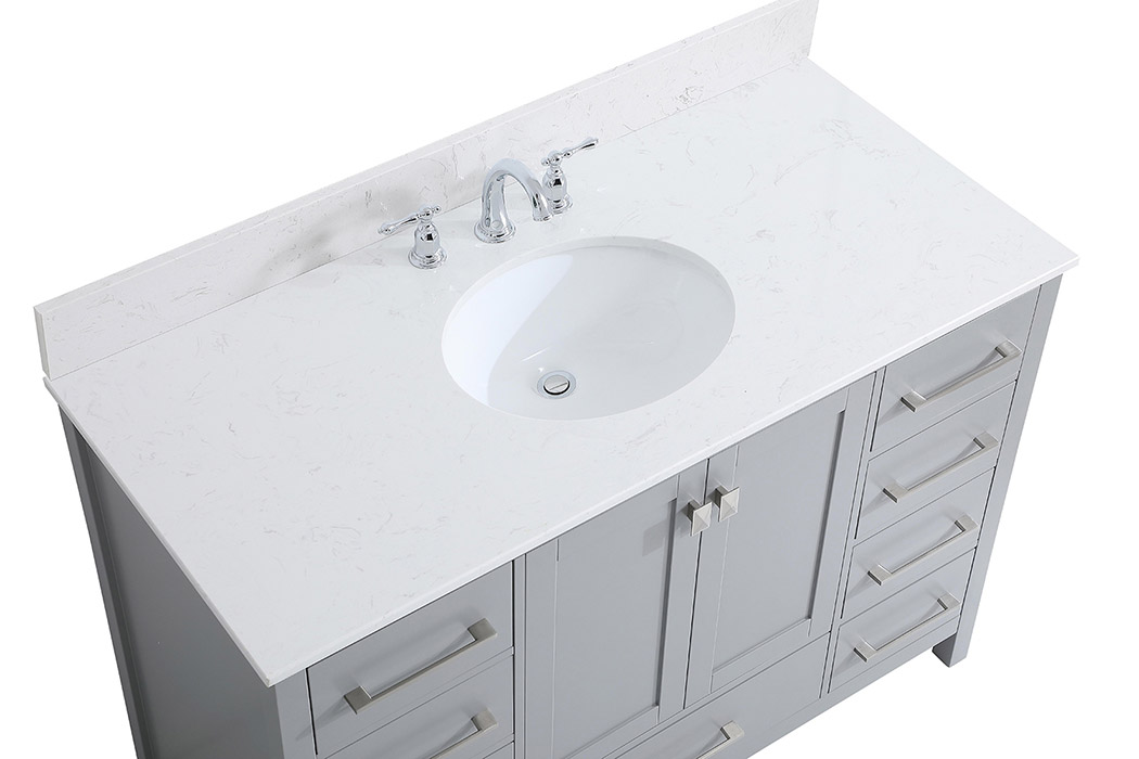 Elegant Bathroom Vanity - Gray (VF18848GR-BS)