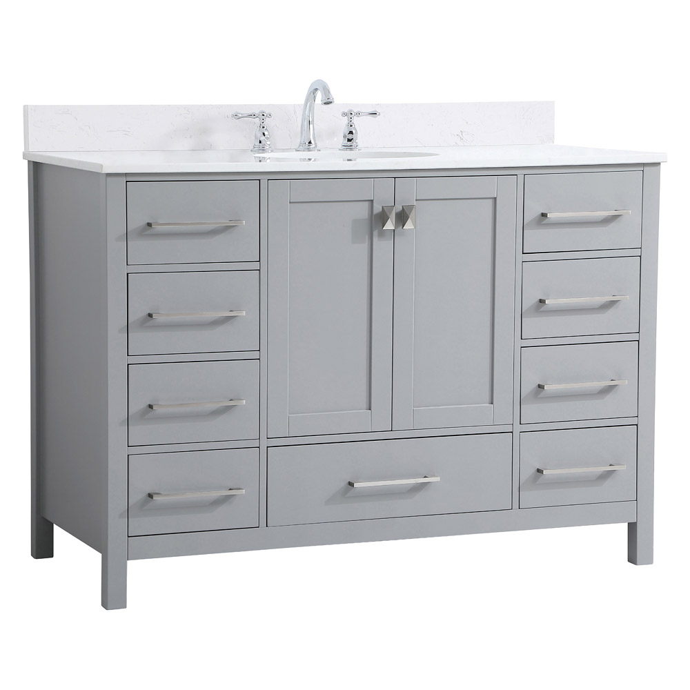 Elegant Bathroom Vanity - Gray (VF18848GR-BS)