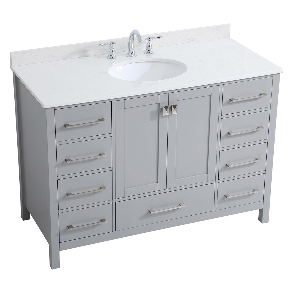 Elegant Bathroom Vanity - Gray (VF18848GR-BS)