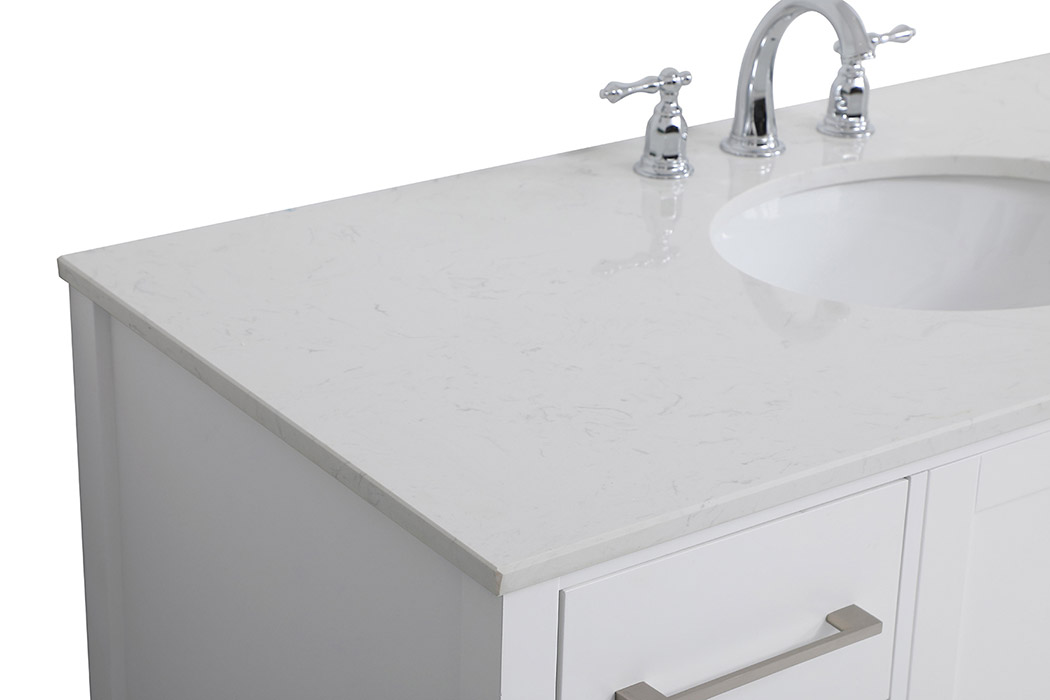 Elegant Bathroom Vanity - White (VF18848WH)