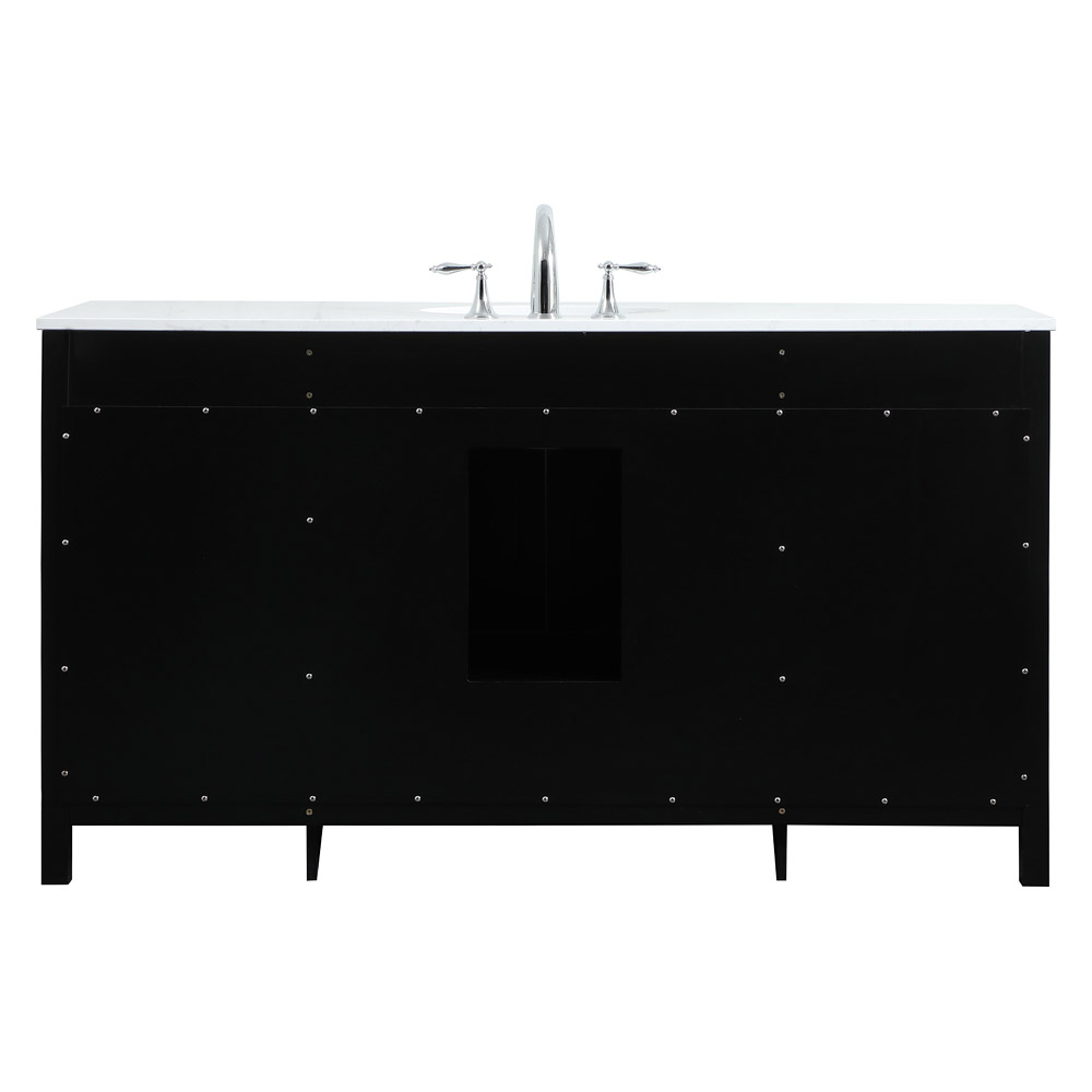 Elegant Bathroom Vanity - Black (VF18860BK)