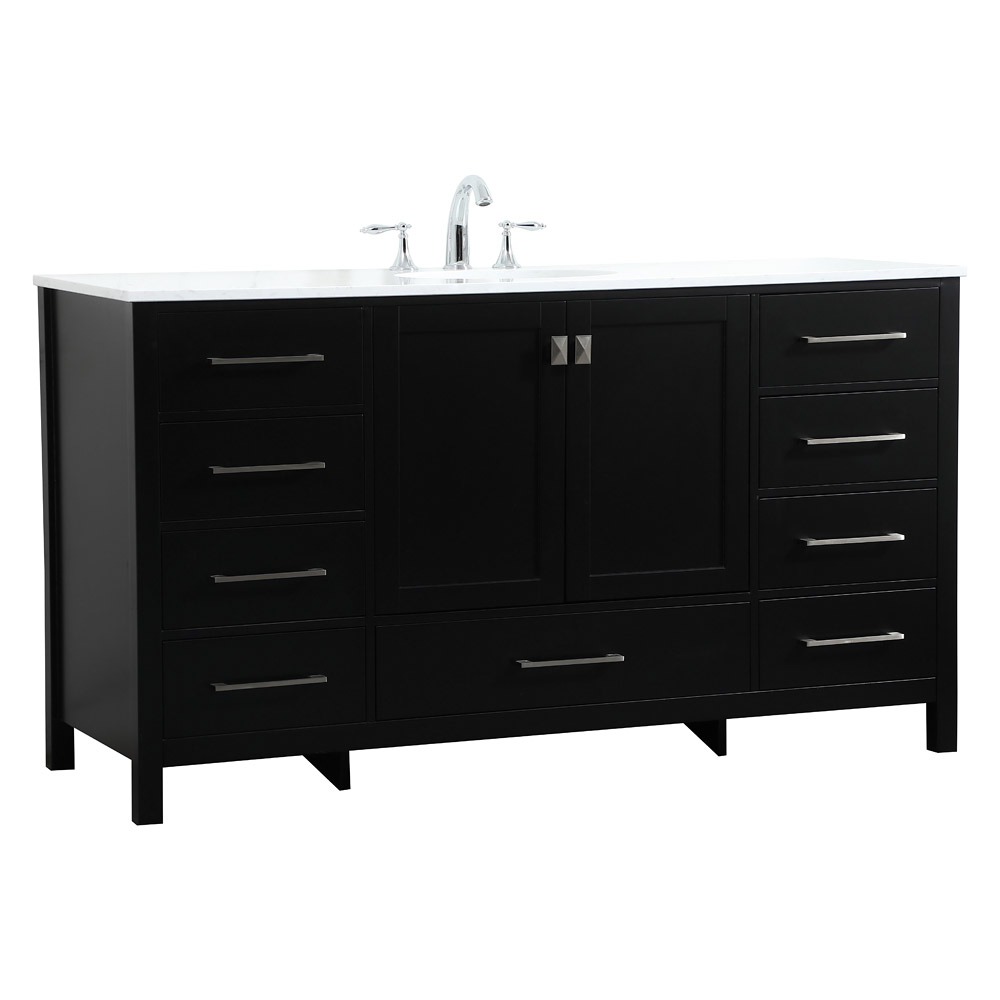 Elegant Bathroom Vanity - Black (VF18860BK)