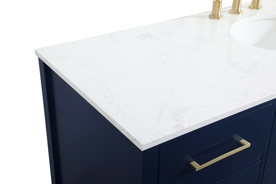 Elegant Bathroom Vanity - Blue (VF18860BL)