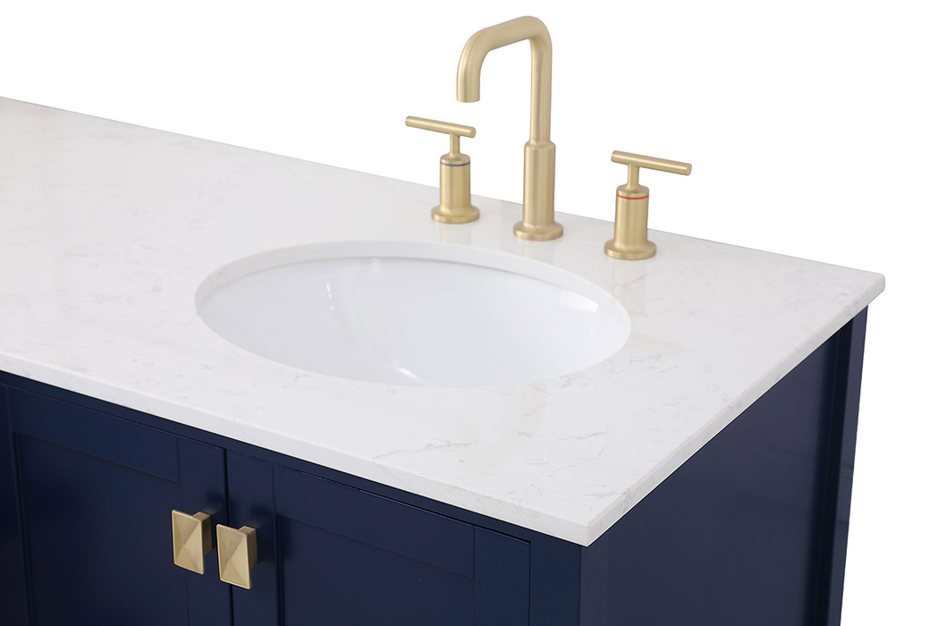 Elegant Bathroom Vanity - Blue (VF18860DBL)