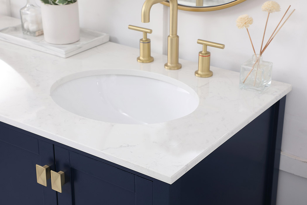 Elegant Bathroom Vanity - Blue (VF18860DBL)