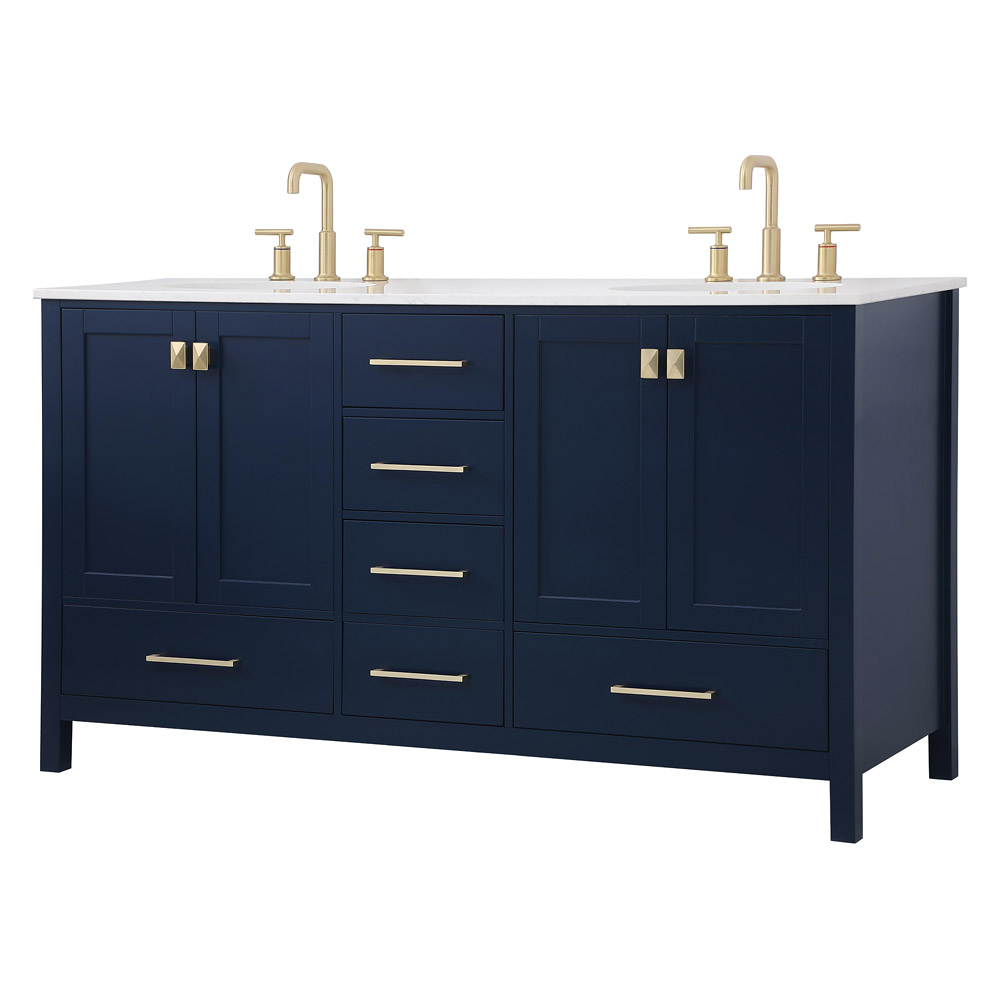 Elegant Bathroom Vanity - Blue (VF18860DBL)