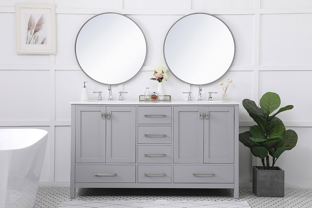 Elegant Bathroom Vanity - Gray (VF18860DGR)