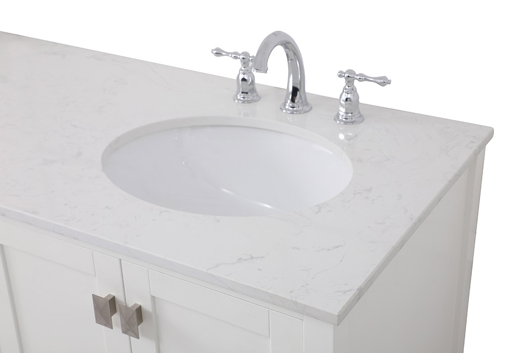 Elegant Bathroom Vanity - White (VF18860DWH)