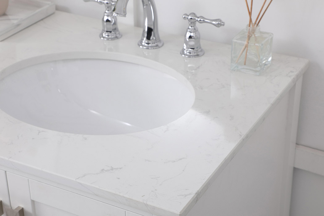 Elegant Bathroom Vanity - White (VF18860DWH)