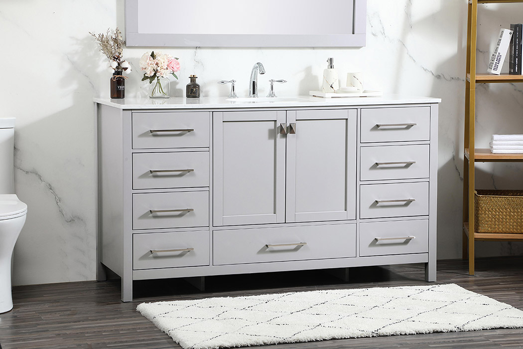 Elegant Bathroom Vanity - Gray (VF18860GR)